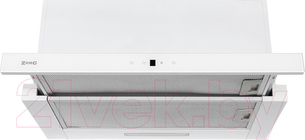 Изображение товара Вытяжка телескопическая ZORG Turbo 1200 60 S (белый)