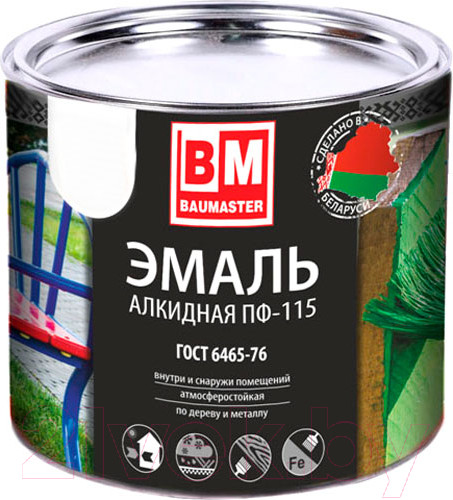 Изображение товара Эмаль BauMaster ПФ-115 (1.8кг, бирюзовый)