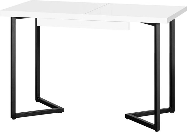 Изображение товара Обеденный стол Millwood Лофт Лондон Л 110-150x70x76 (белый/металл черный)