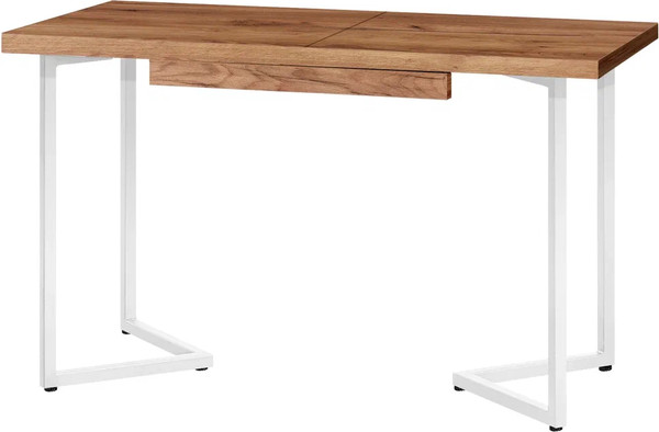 Изображение товара Обеденный стол Millwood Лофт Лондон 120-160x80x76 (дуб табачный Craft/металл белый)