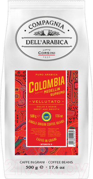 Изображение товара Кофе в зернах Compagnia Dell'Arabica Колумбия Медельин Супремо (500г)