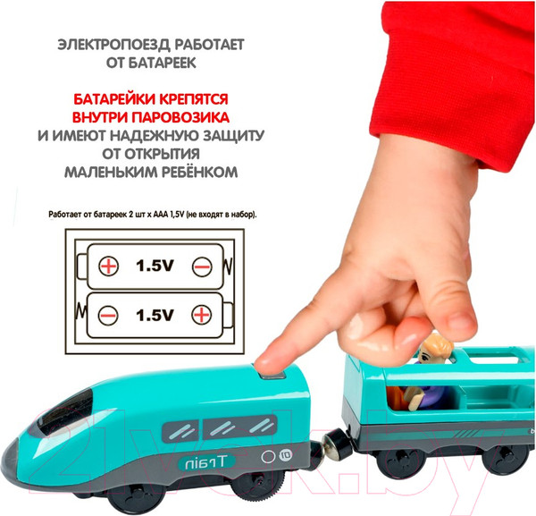 Изображение товара Железная дорога игрушечная Bondibon С электропоездом Город / ВВ6076