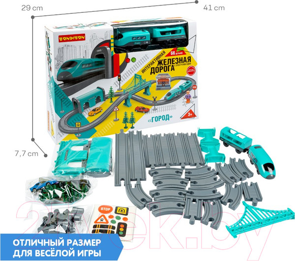 Изображение товара Железная дорога игрушечная Bondibon С электропоездом Город / ВВ6076