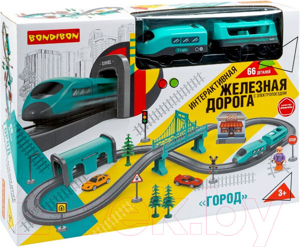 Изображение товара Железная дорога игрушечная Bondibon С электропоездом Город / ВВ6076