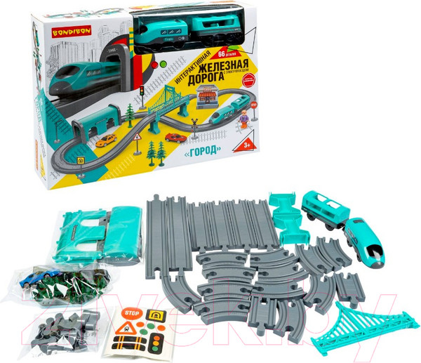 Изображение товара Железная дорога игрушечная Bondibon С электропоездом Город / ВВ6076