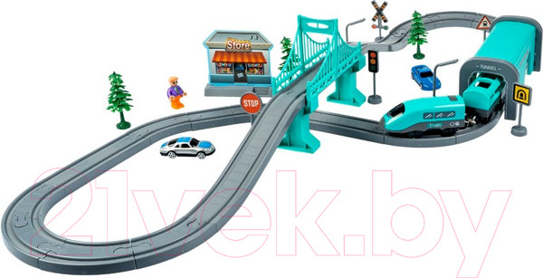 Изображение товара Железная дорога игрушечная Bondibon С электропоездом Город / ВВ6076