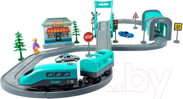 Изображение товара Железная дорога игрушечная Bondibon С электропоездом Город / ВВ6076