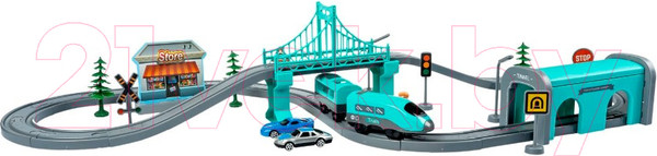 Изображение товара Железная дорога игрушечная Bondibon С электропоездом Город / ВВ6076