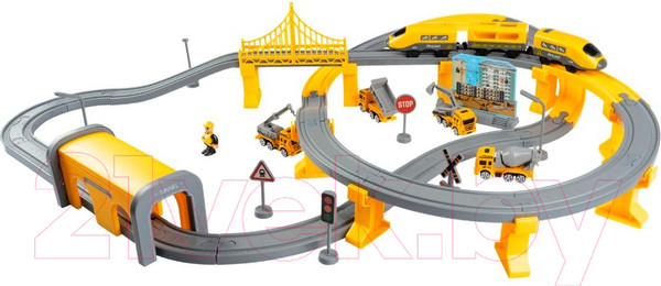 Изображение товара Железная дорога игрушечная Bondibon С электропоездом Спецтехника / ВВ6073