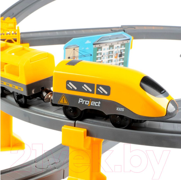 Изображение товара Железная дорога игрушечная Bondibon С электропоездом Спецтехника / ВВ6073