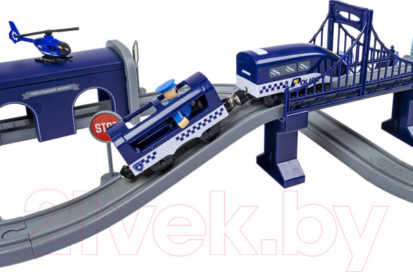 Изображение товара Железная дорога игрушечная Bondibon С электропоездом Полиция / ВВ6075