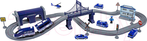 Изображение товара Железная дорога игрушечная Bondibon С электропоездом Полиция / ВВ6075