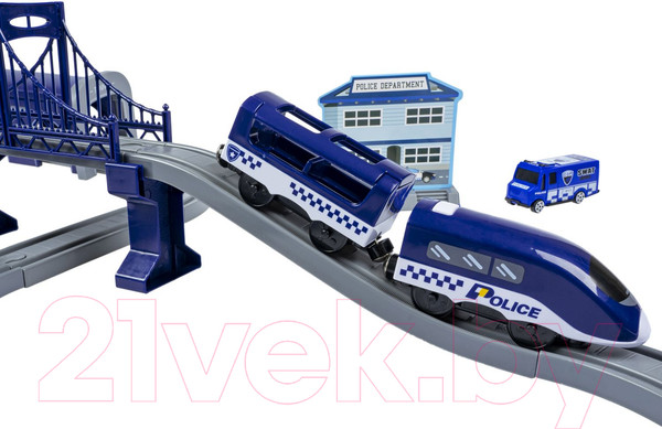 Изображение товара Железная дорога игрушечная Bondibon С электропоездом Полиция / ВВ6075