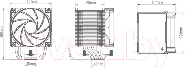 Изображение товара Кулер для процессора Deepcool AK500 Black (R-AK500-BKNNMT-G)