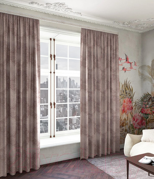 Изображение товара Штора LEGRAND Халиф 200x280 / 58119809 (розовый)