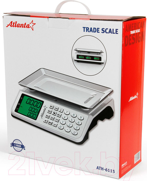 Изображение товара Весы торговые Atlanta ATH-6115 (белый)