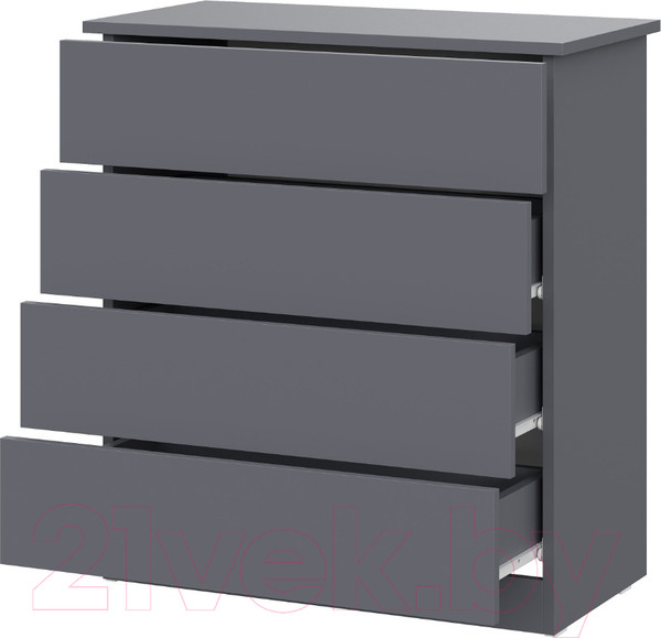 Изображение товара Комод Mio Tesoro КМ 4 (графит серый)