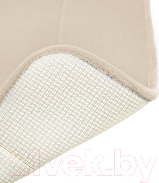 Изображение товара Коврик для ванной Вилина Велюр 7171 (60x100, светло-бежевый)