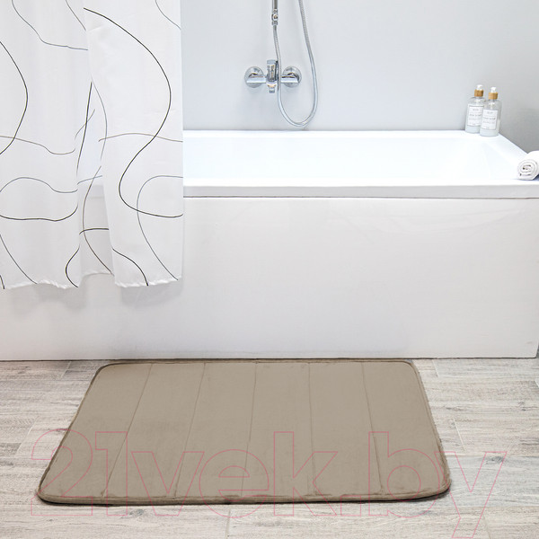 Изображение товара Коврик для ванной Вилина Велюр 7171 (60x100, мокко)