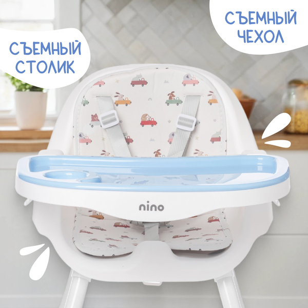 Изображение товара Стульчик для кормления NINO Moon (синий)