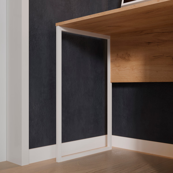 Изображение товара Письменный стол ТриЯ Хилтон тип 1 (дуб крафт золотой/белый матовый)