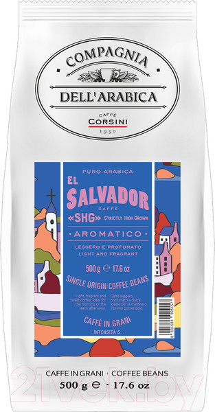 Изображение товара Кофе в зернах Compagnia Dell'Arabica Эль Сальвадор SHG Высокогорный (500г)