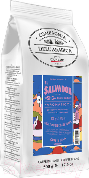 Изображение товара Кофе в зернах Compagnia Dell'Arabica Эль Сальвадор SHG Высокогорный (500г)