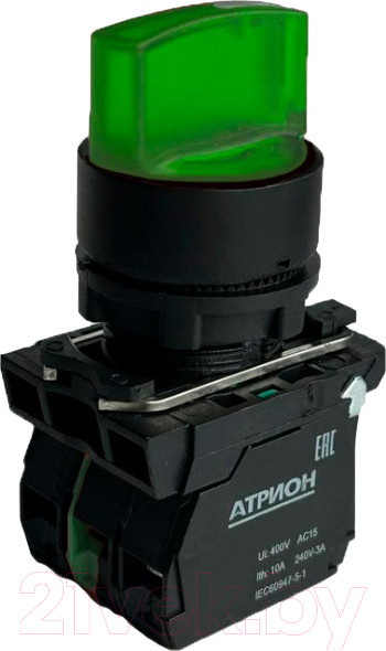 Изображение товара Переключатель Атрион LA37-B5K210GM5KP (зеленый)