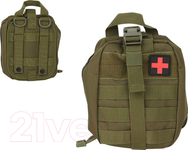 Изображение товара Аптечка туристическая ECOS BL032 / 105602 (темно-зеленый)