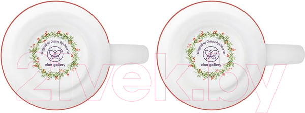 Изображение товара Набор кружек Elan Gallery Снегири / 880174 (2шт)