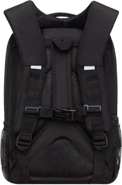 Изображение товара Школьный рюкзак Grizzly RB-456-3 (черный/салатовый)