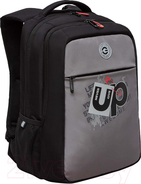 Изображение товара Школьный рюкзак Grizzly RB-456-3 (черный/серый)