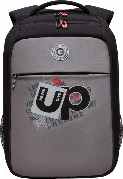 Изображение товара Школьный рюкзак Grizzly RB-456-3 (черный/серый)