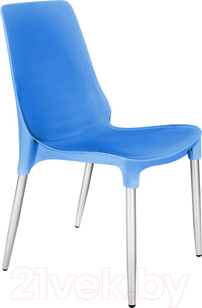 Изображение товара Стул Sheffilton SHT-S75-1 (небесно-синий/хром лак)