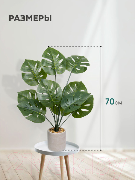 Изображение товара Искусственное растение Вещицы Монстера Mia10