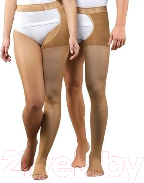 Изображение товара Чулок компрессионный Tonus Elast 0403-01 Lux 2кл без мыска левый (р.5/рост 2, карамельный)