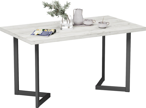 Изображение товара Обеденный стол Soma Miata 36 120x66 (дуб крафт белый/черный)