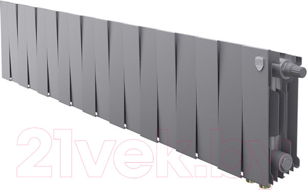 Изображение товара Радиатор биметаллический Royal Thermo PianoForte 200 VDR Silver Satin (18 секций)