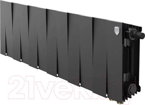 Изображение товара Радиатор биметаллический Royal Thermo PianoForte 200 Noir Sable VDR (12 секций)