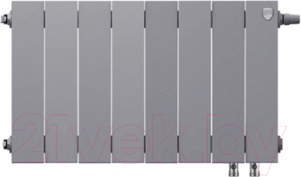 Изображение товара Радиатор биметаллический Royal Thermo PianoForte 300 VDR Silver Satin (8 секций)
