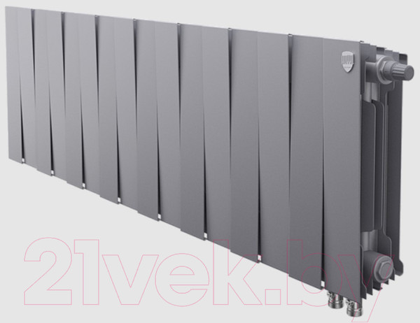 Изображение товара Радиатор биметаллический Royal Thermo PianoForte 300 VDR Silver Satin (16 секций)