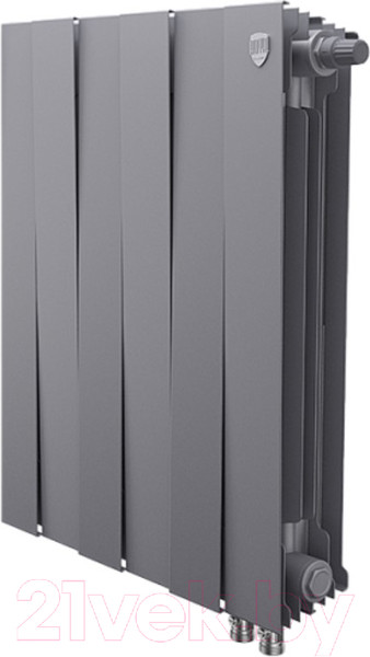 Изображение товара Радиатор биметаллический Royal Thermo PianoForte 500 VDR Silver Satin (6 секций)