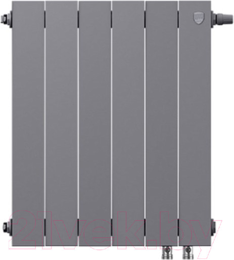 Изображение товара Радиатор биметаллический Royal Thermo PianoForte 500 VDR Silver Satin (6 секций)