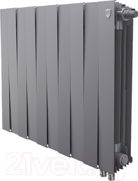 Изображение товара Радиатор биметаллический Royal Thermo PianoForte 500 VDR Silver Satin (10 секций)
