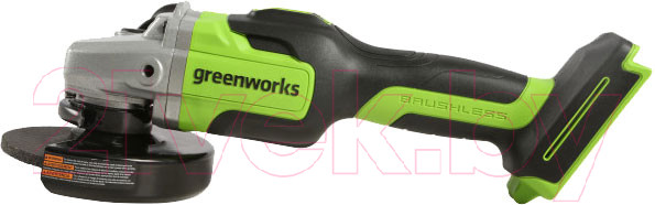 Изображение товара Угловая шлифовальная машина Greenworks GD24AG бесщеточная 24V / 3200207 (без АКБ и ЗУ)