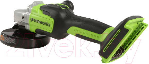 Изображение товара Угловая шлифовальная машина Greenworks GD24AG бесщеточная 24V / 3200207 (без АКБ и ЗУ)