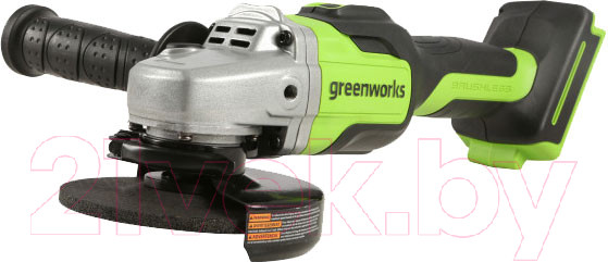 Изображение товара Угловая шлифовальная машина Greenworks GD24AG бесщеточная 24V / 3200207 (без АКБ и ЗУ)