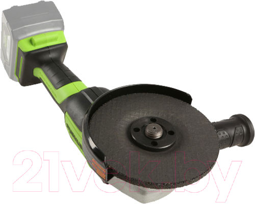 Изображение товара Угловая шлифовальная машина Greenworks GD24AG бесщеточная 24V / 3200207 (без АКБ и ЗУ)