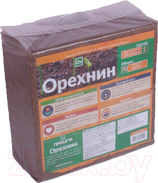 Изображение товара Грунт для растений Nekura Субстрат из мякоти кокосового ореха Орехнин-1 (5кг)