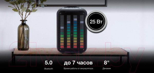 Изображение товара Портативная колонка Hyundai H-MC1204 (черный)